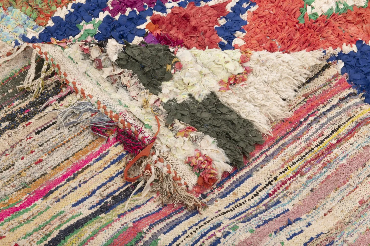 Marokkansk Boucherouite-teppe 295 x 150 cm