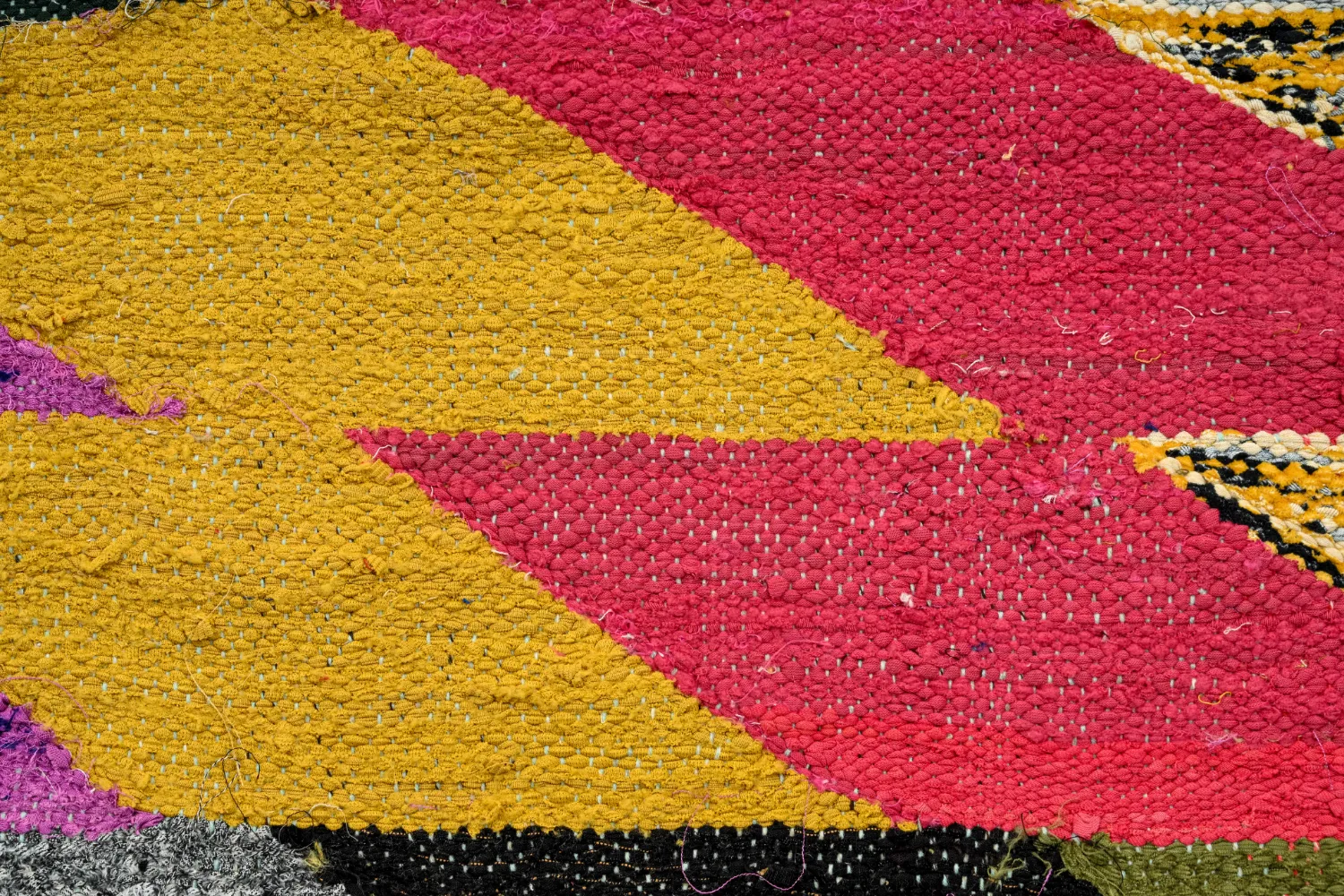 Marokkansk Boucherouite-teppe 155 x 255 cm