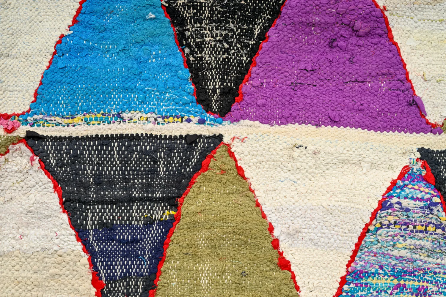 Marokkansk Boucherouite-teppe 135 x 275 cm