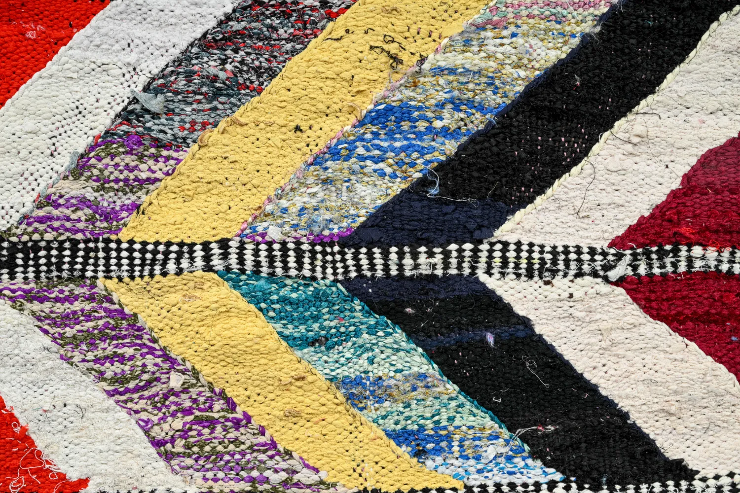 Marokkansk Boucherouite-teppe 150 x 320 cm
