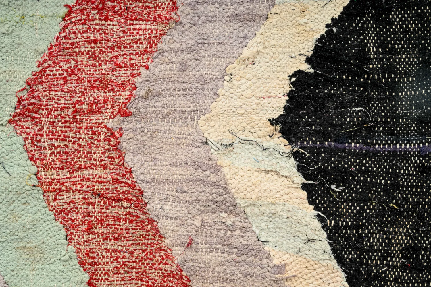Marokkansk Boucherouite-teppe 130 x 260 cm