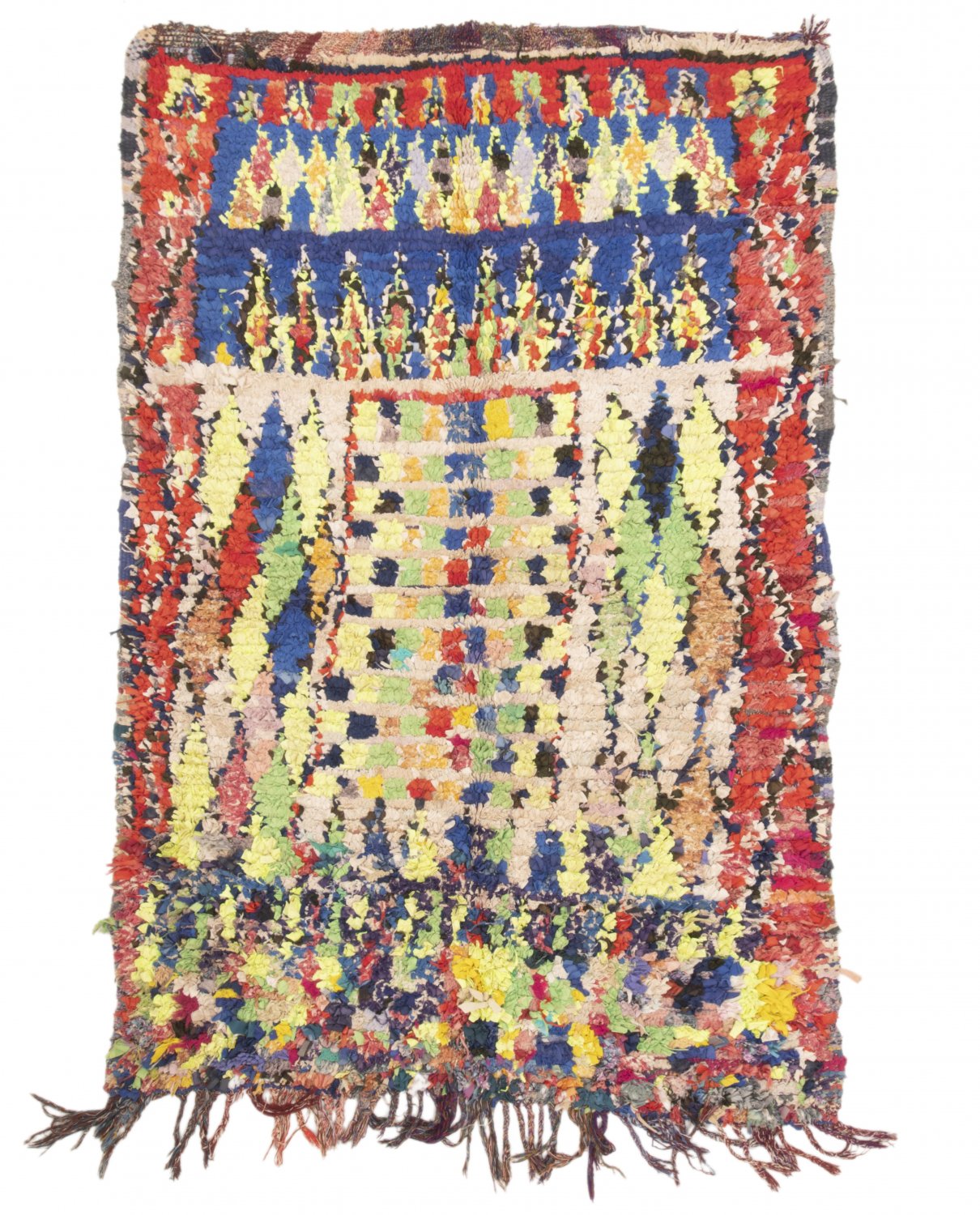 Marokkansk Boucherouite-teppe 180 x 115 cm