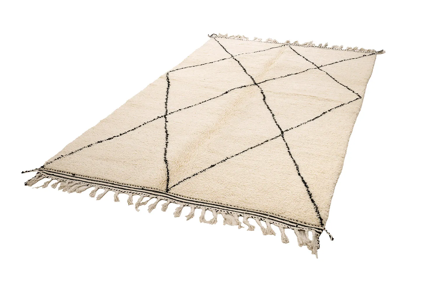 Kelim-teppe Marokkansk Beni Ourain 155 x 270 cm