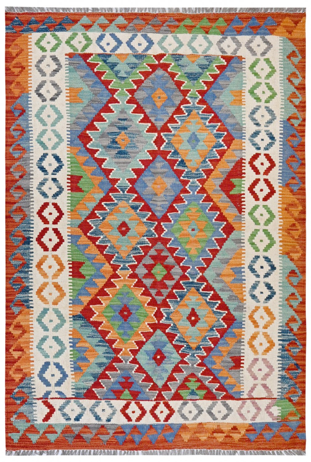Kelim-teppe Afghansk 184 x 125 cm
