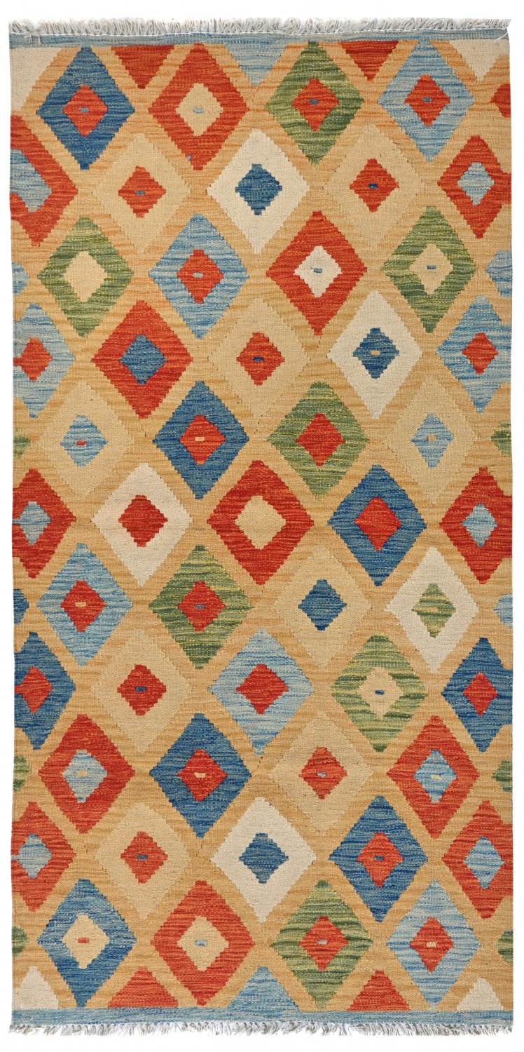 Kelim-teppe Afghansk 192 x 97 cm