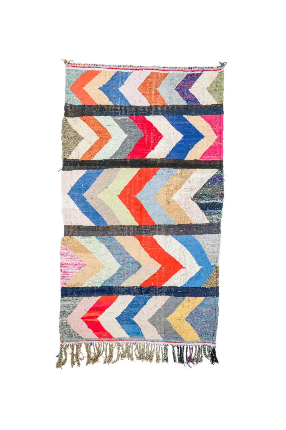 Marokkansk Boucherouite-teppe 135 x 250 cm