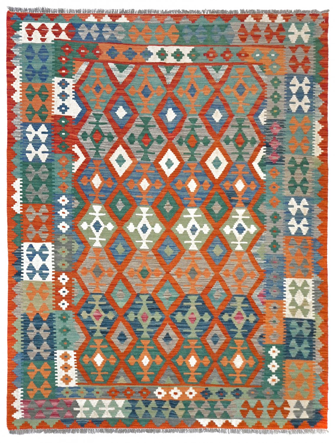 Kelim-teppe Afghansk 241 x 180 cm