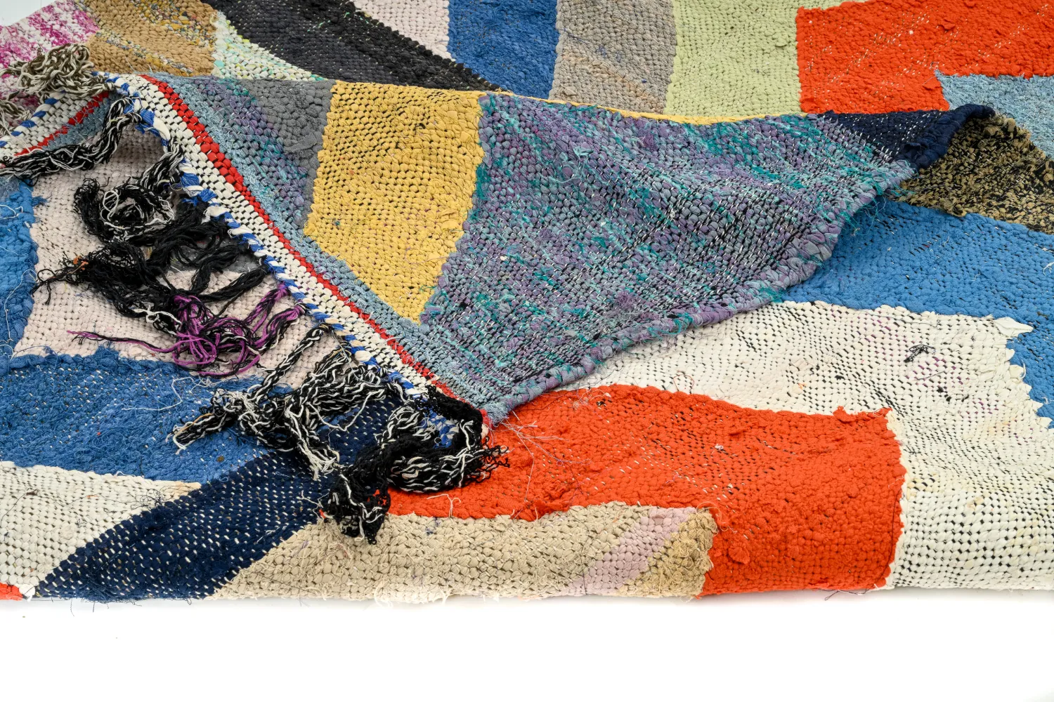 Marokkansk Boucherouite-teppe 135 x 250 cm