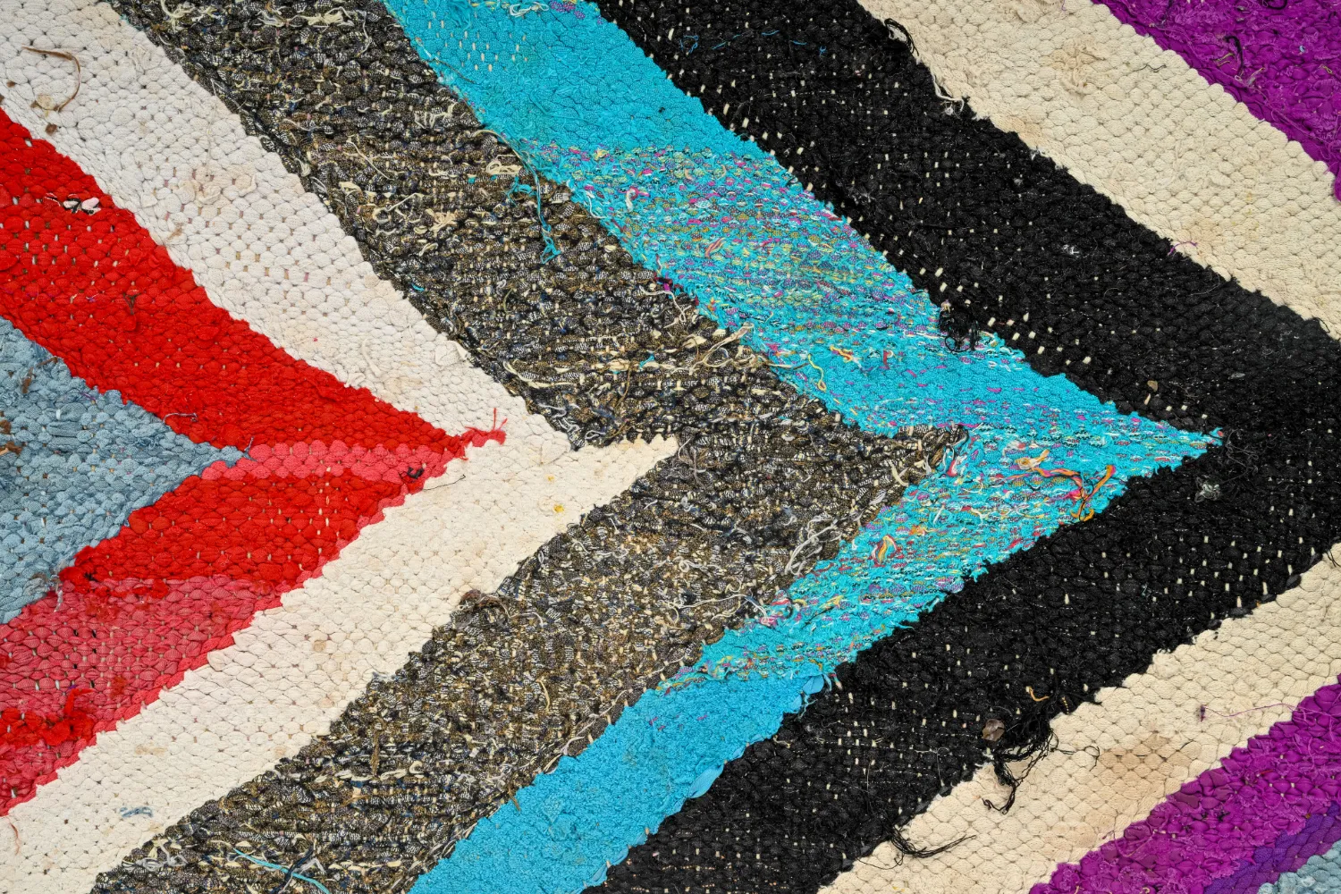 Marokkansk Boucherouite-teppe 165 x 270 cm