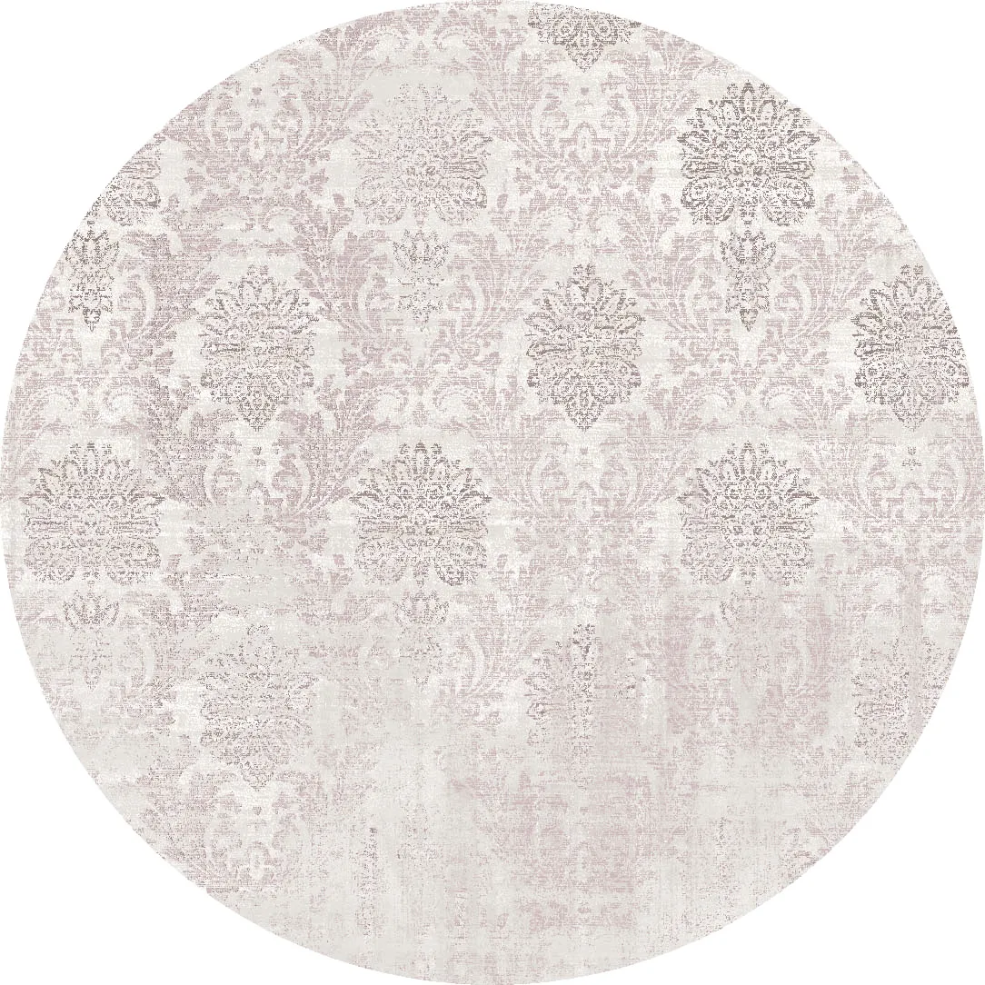 Rundt teppe - Abyar (rosa)