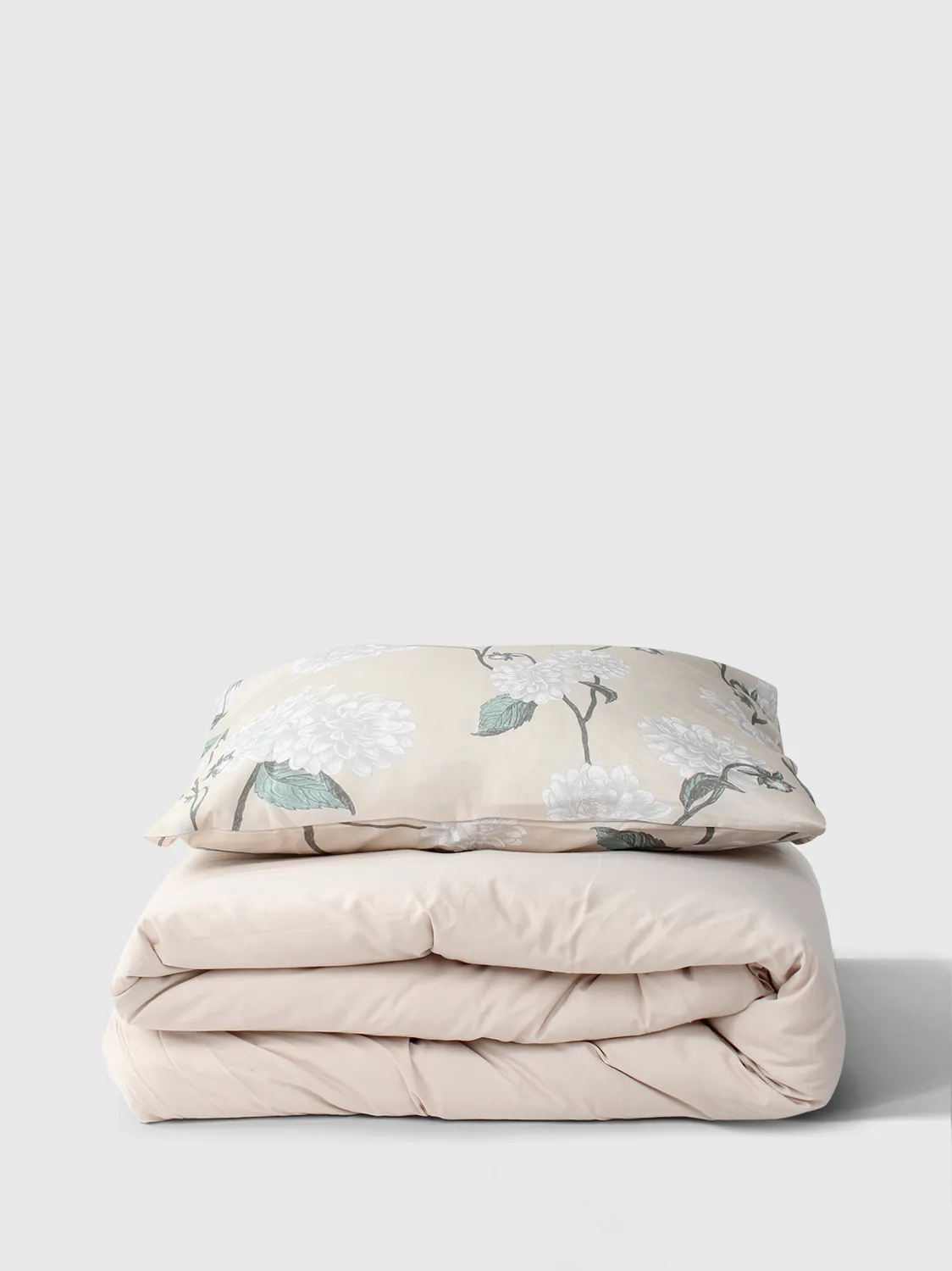Dynetrekk sett - Alyssa (beige/grå)