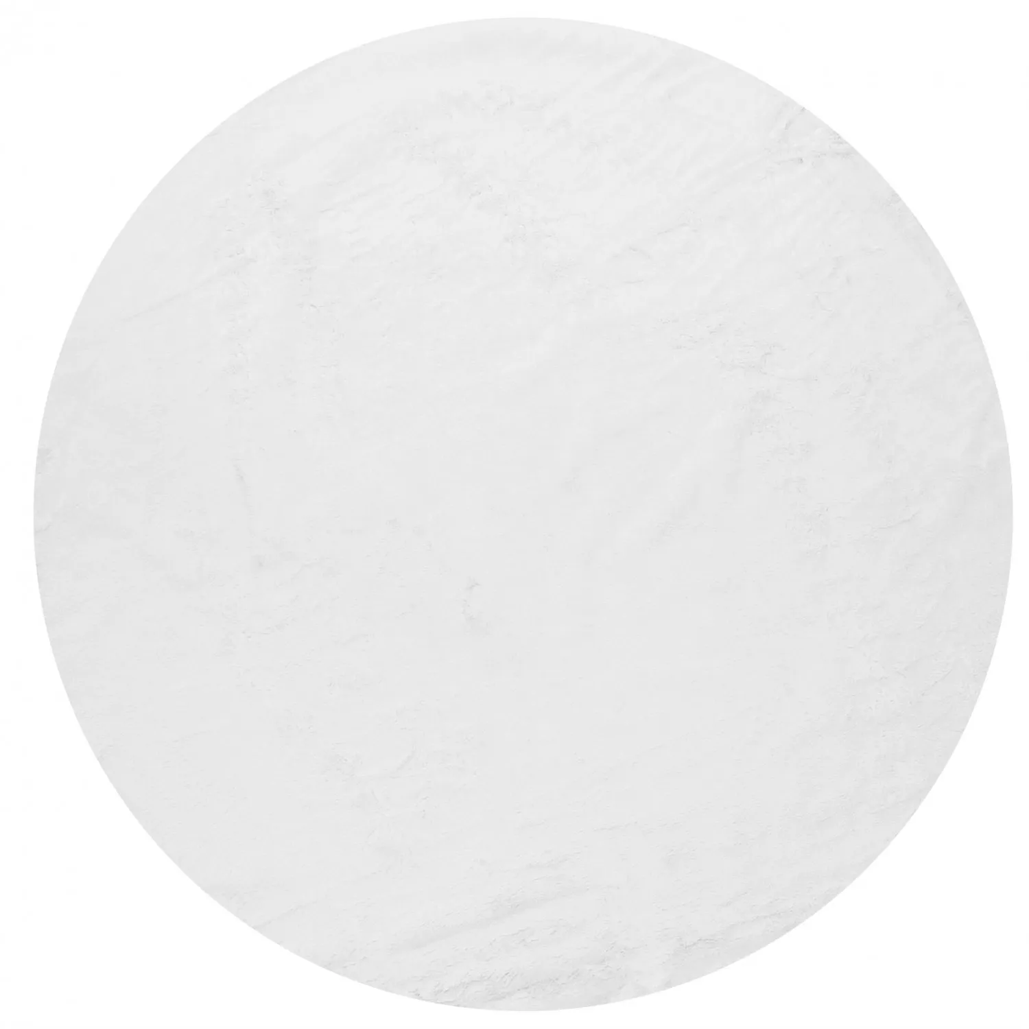 Runde tepper - Aranga Super Soft Fur (hvit)