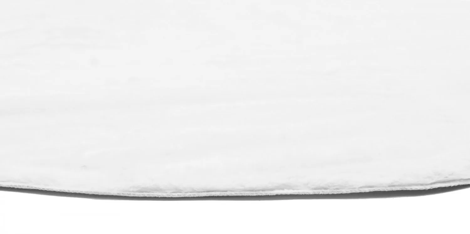 Runde tepper - Aranga Super Soft Fur (hvit)
