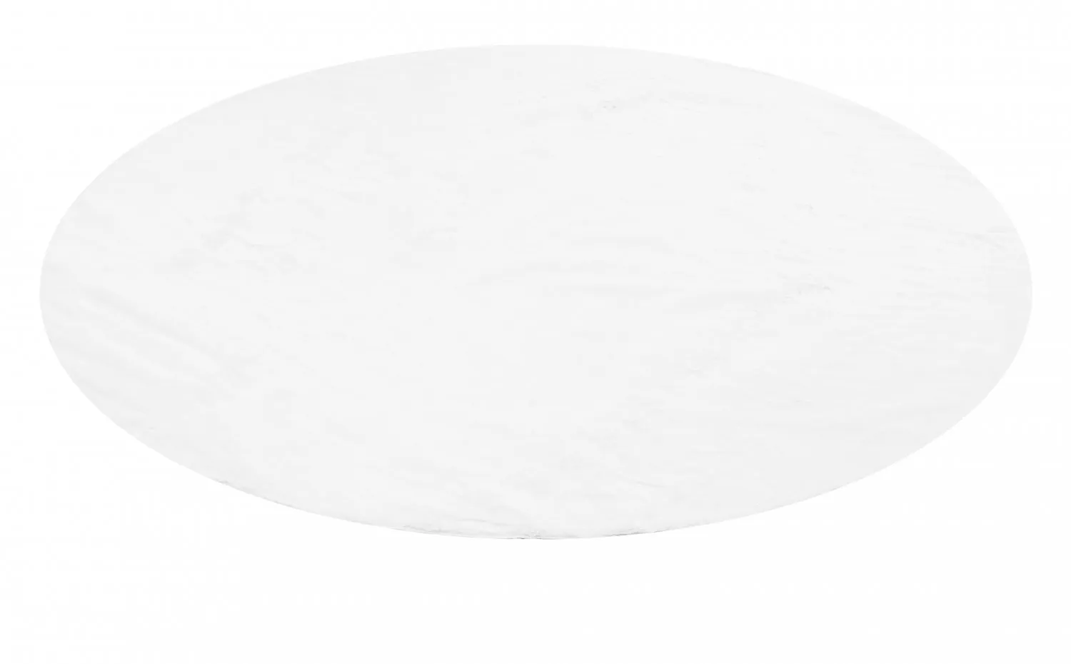 Runde tepper - Aranga Super Soft Fur (hvit)