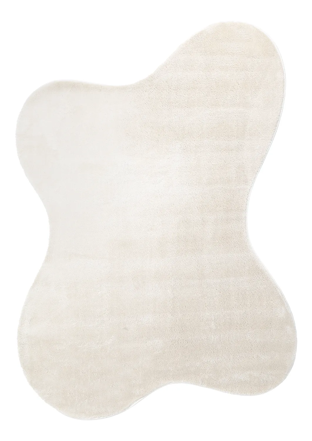 Asymmetrisk Bølgete Ryeteppe - Aranga Super Soft Fur (beige)
