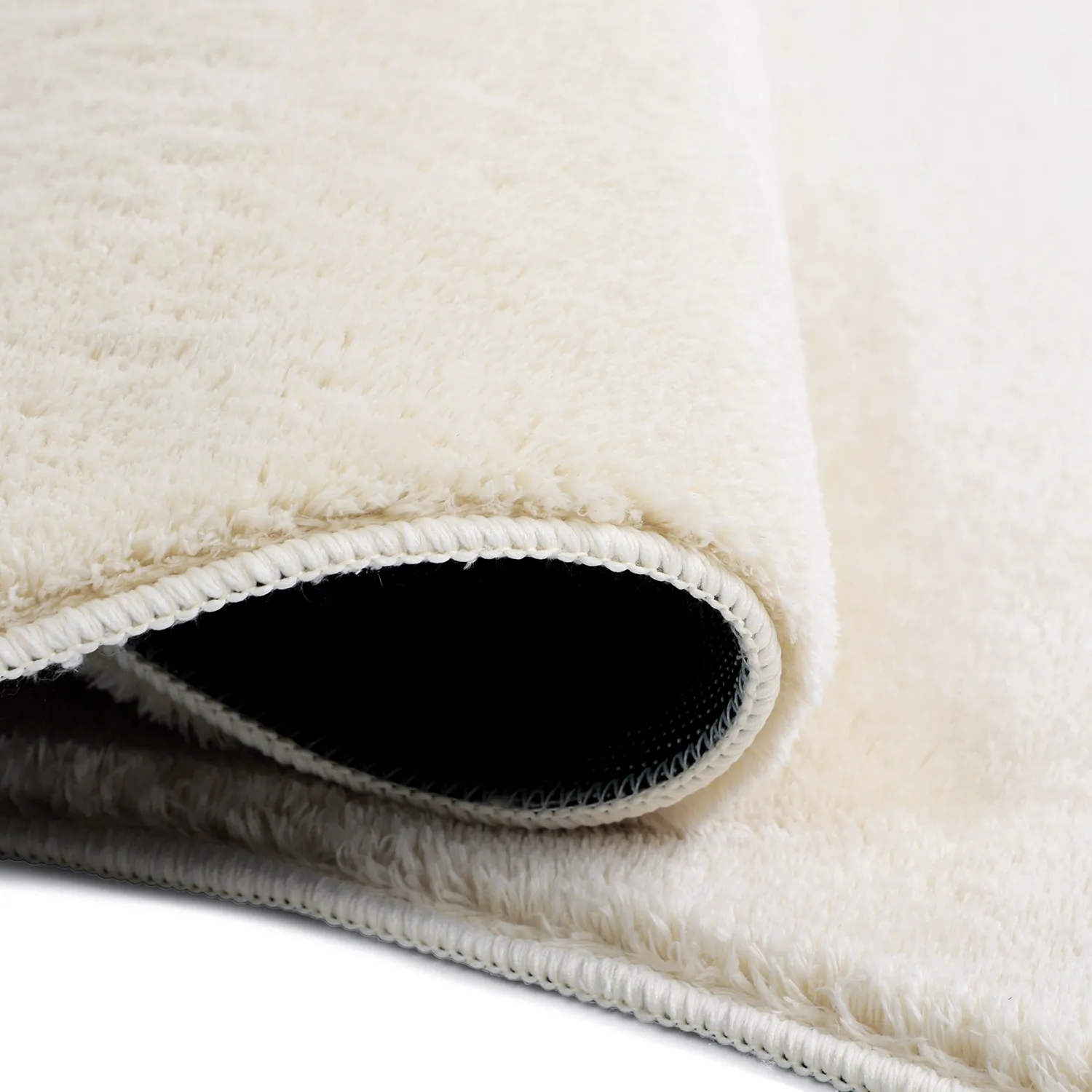 Asymmetrisk Bølgete Ryeteppe - Aranga Super Soft Fur (beige)