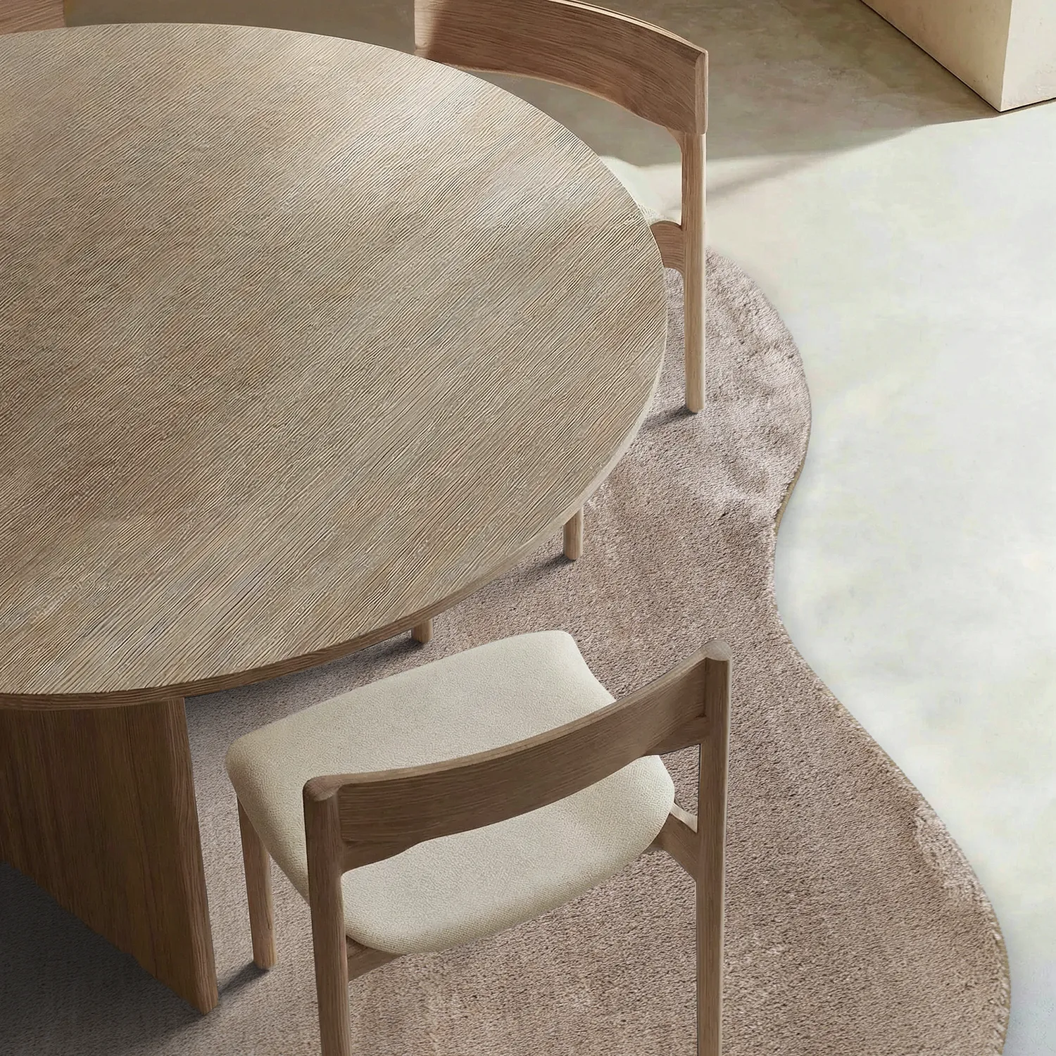 Asymmetrisk Bølgete Ryeteppe - Aranga Super Soft Fur (brun)
