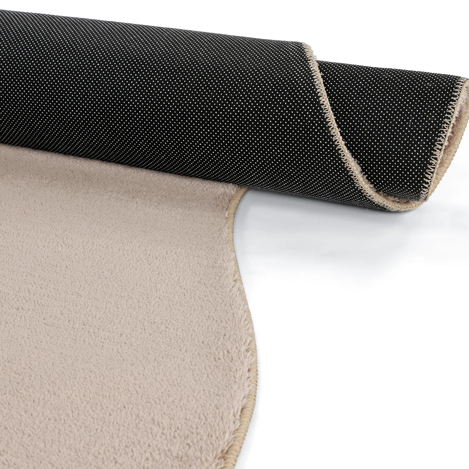 Asymmetrisk Bølgete Ryeteppe - Aranga Super Soft Fur (brun)