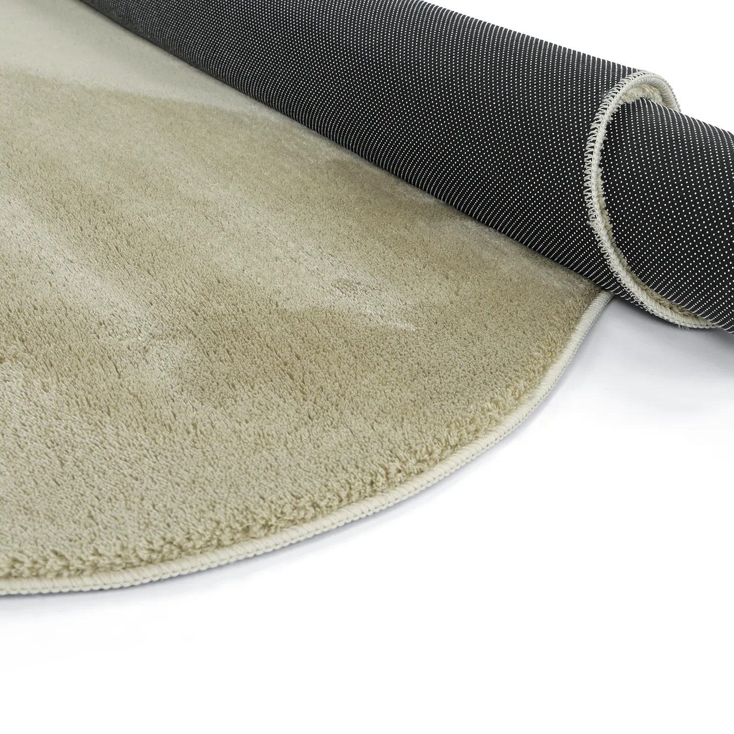 Asymmetrisk Bølgete Ryeteppe - Aranga Super Soft Fur (lysegrønn)