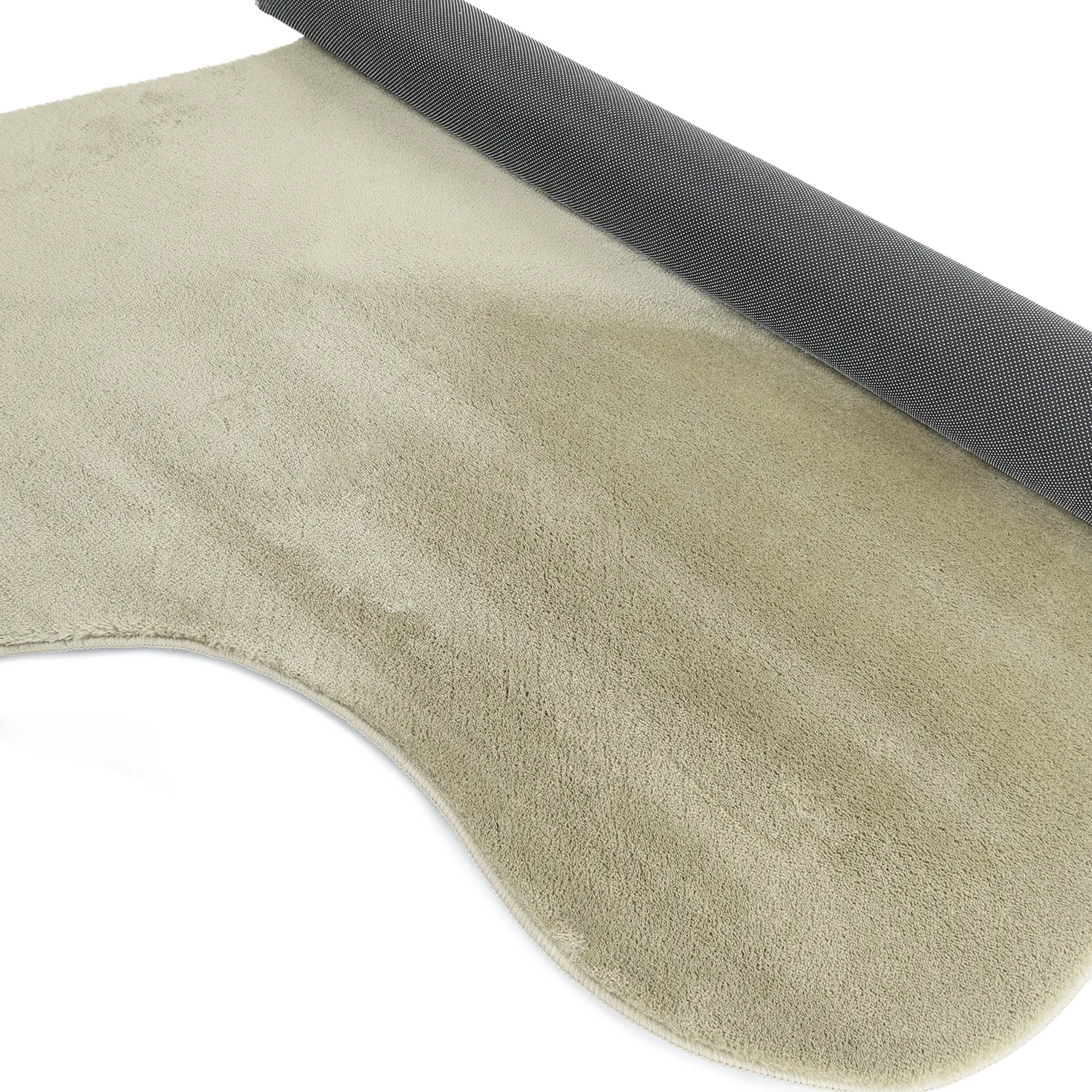 Asymmetrisk Bølgete Ryeteppe - Aranga Super Soft Fur (lysegrønn)