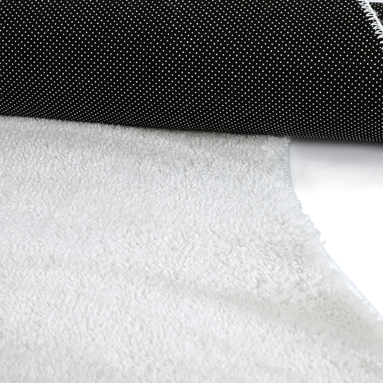 Asymmetrisk Bølgete Ryeteppe - Aranga Super Soft Fur (hvit)