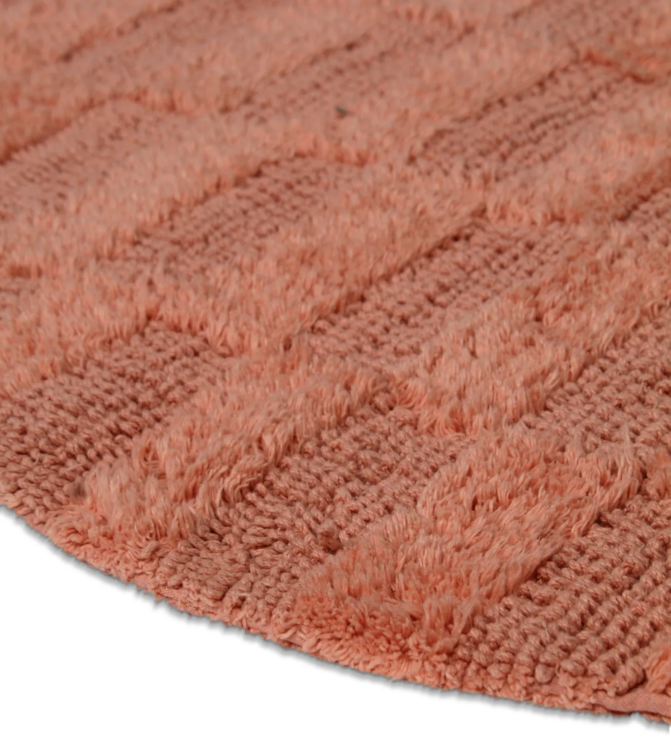 Oval baderomsmatte - Bevin (terracotta)