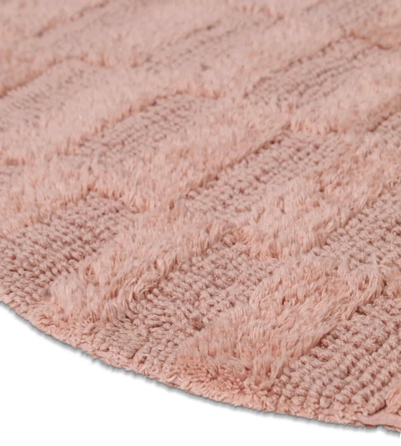 Oval baderomsmatte - Bevin (rosa)