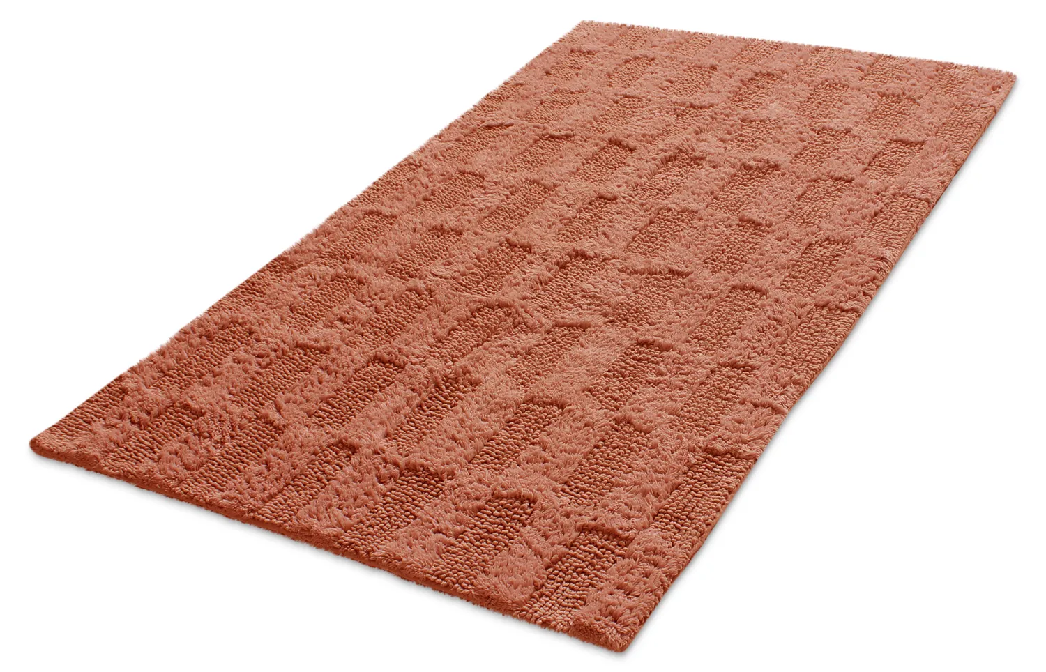 Baderomsmatte - Bevin (terracotta)