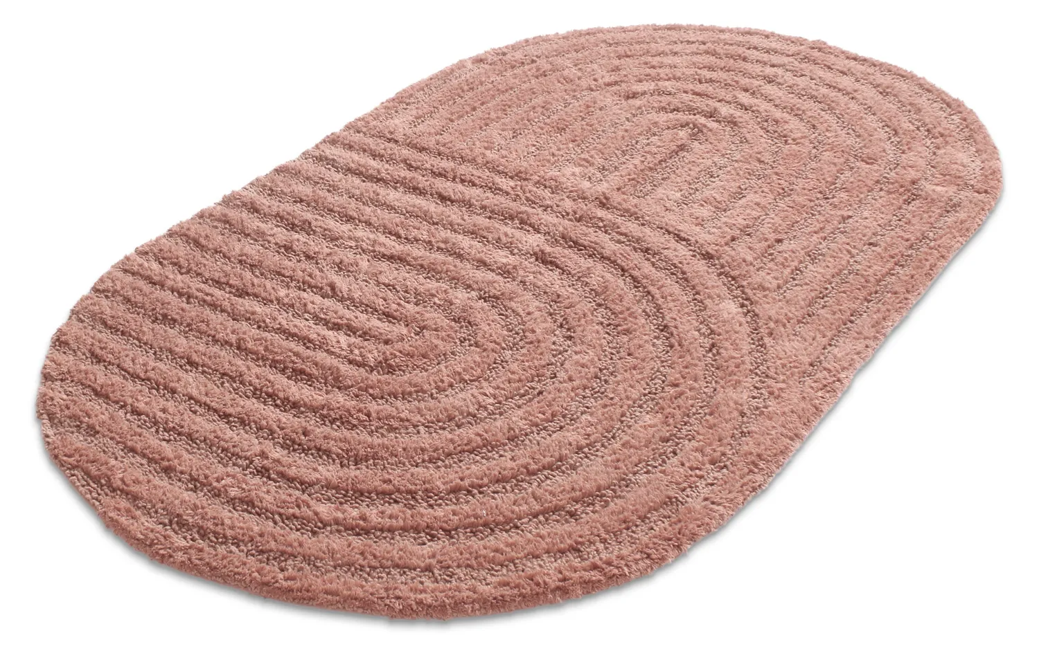 Oval baderomsmatte - Embla (rosa)