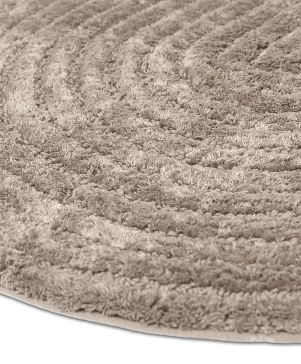 Oval baderomsmatte - Evena (beige)