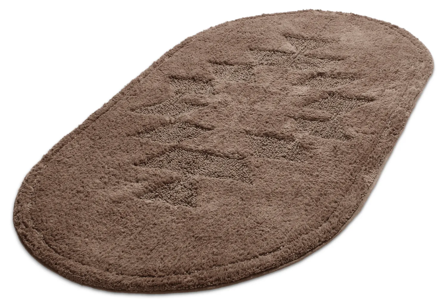 Oval baderomsmatte - Gertie (brun)