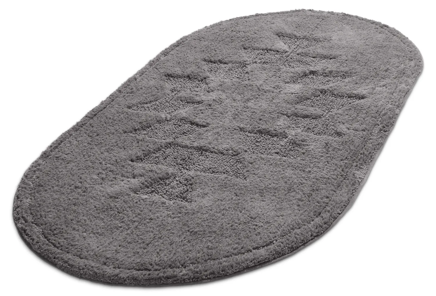 Oval baderomsmatte - Gertie (mørkegrå)