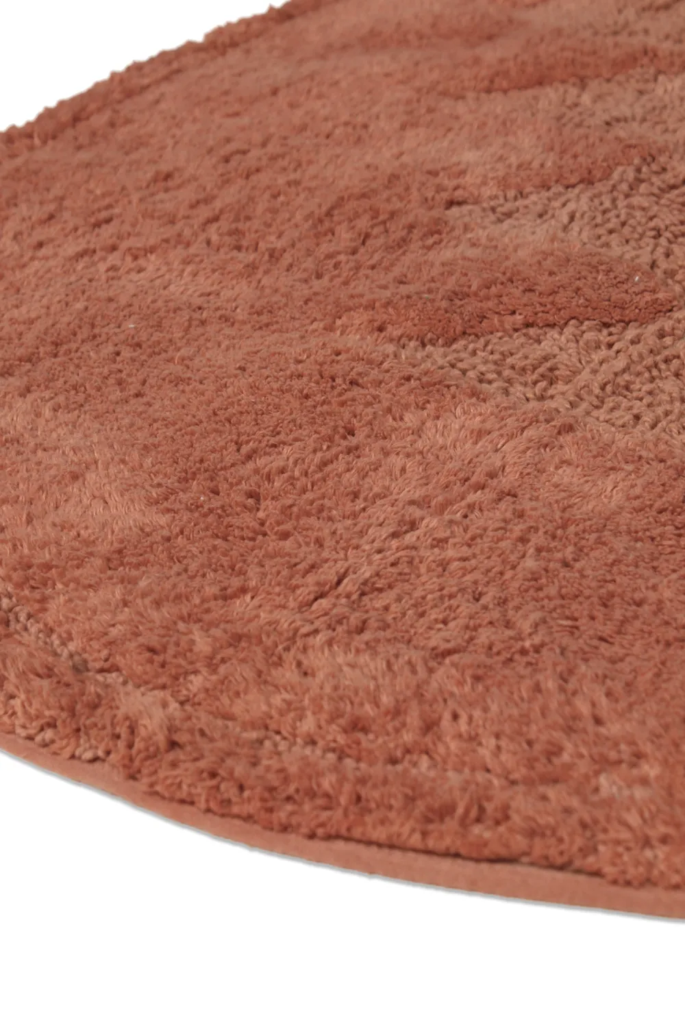 Oval baderomsmatte - Gertie (terracotta)