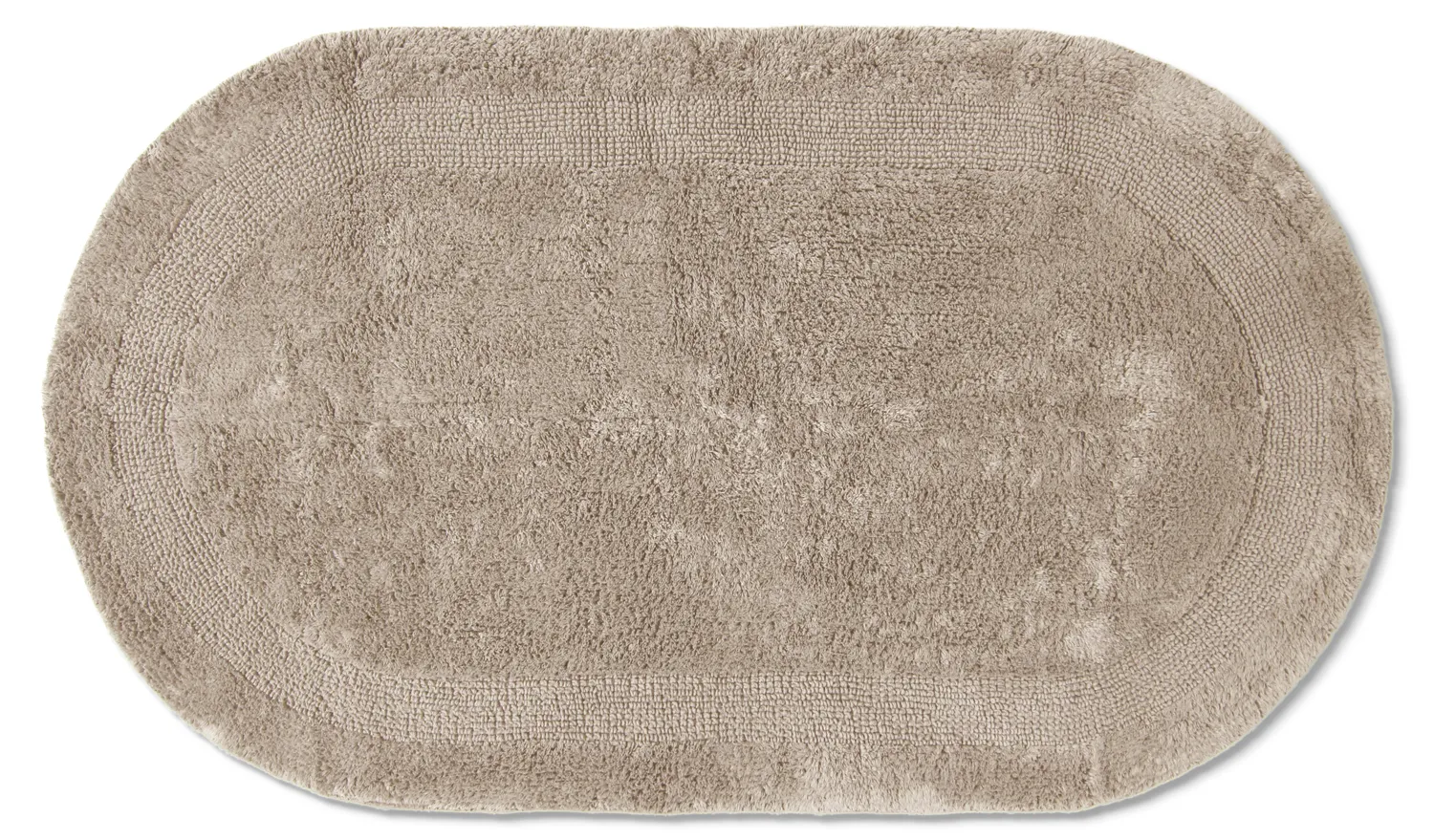 Oval baderomsmatte - Nila (beige)