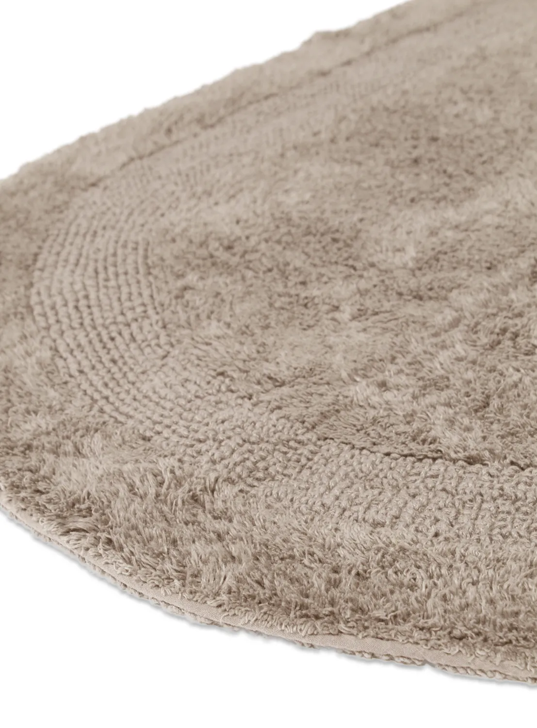 Oval baderomsmatte - Nila (beige)