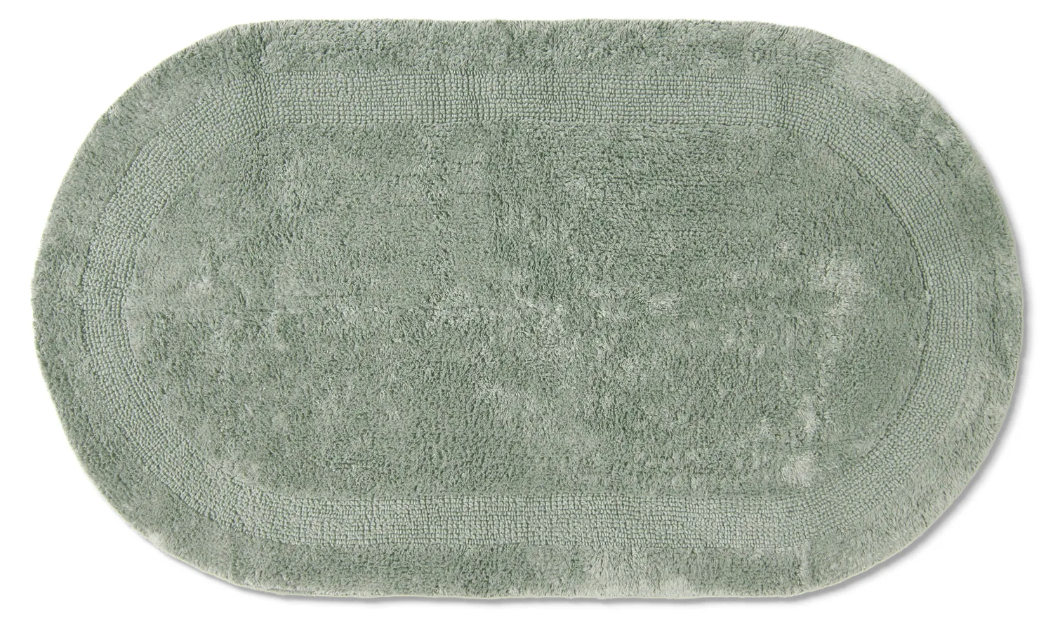 Oval baderomsmatte - Nila (lysegrønn)