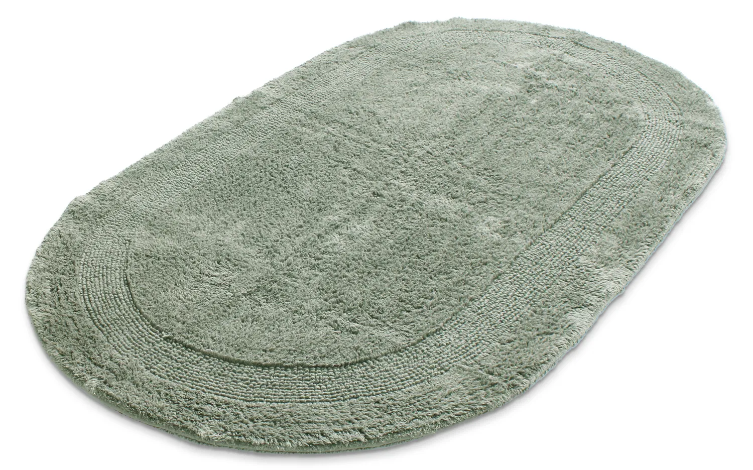 Oval baderomsmatte - Nila (lysegrønn)