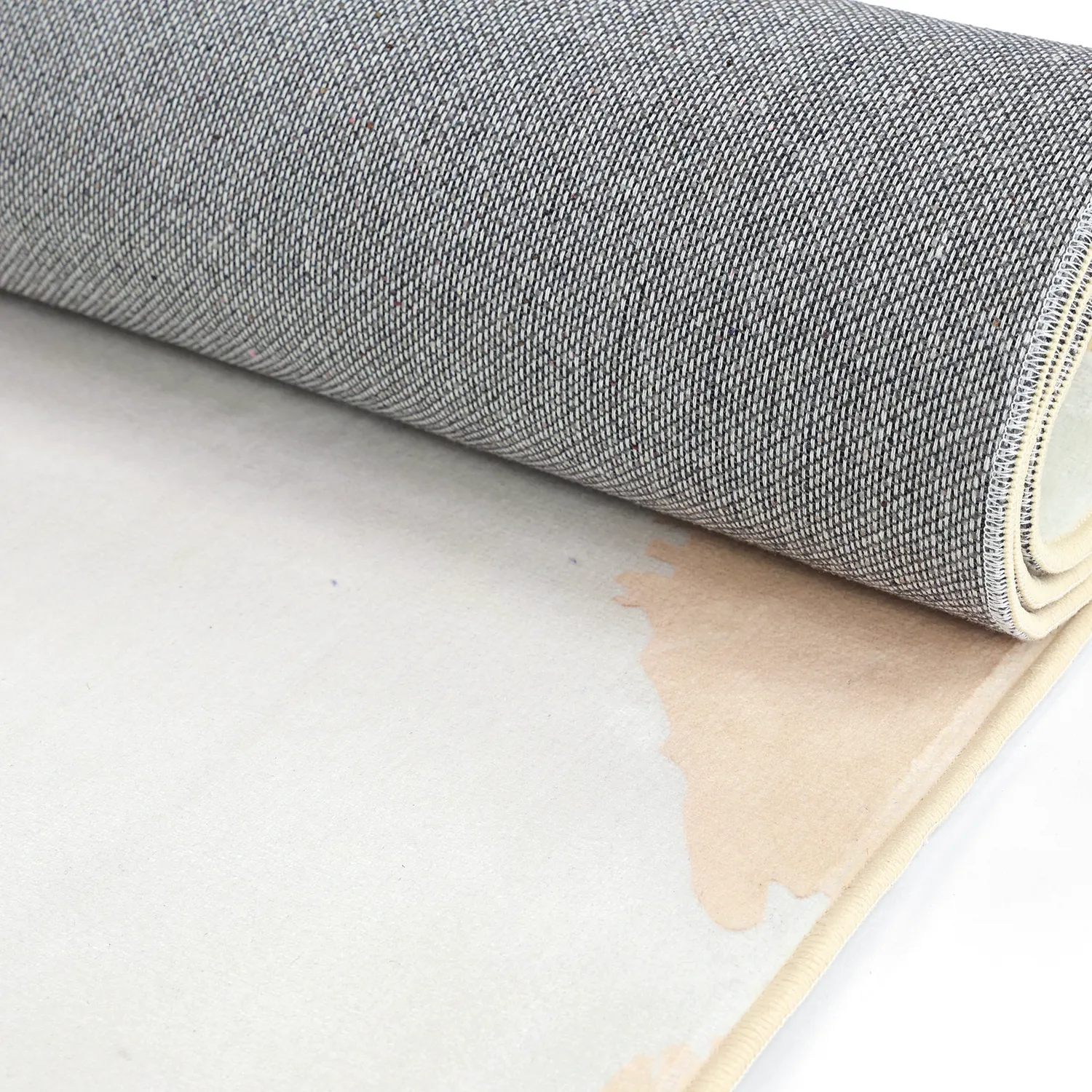 Barneteppe - Animal Map (beige)
