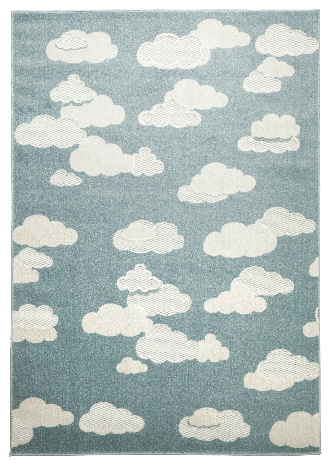Barneteppe - Cloudy Sky (blå)