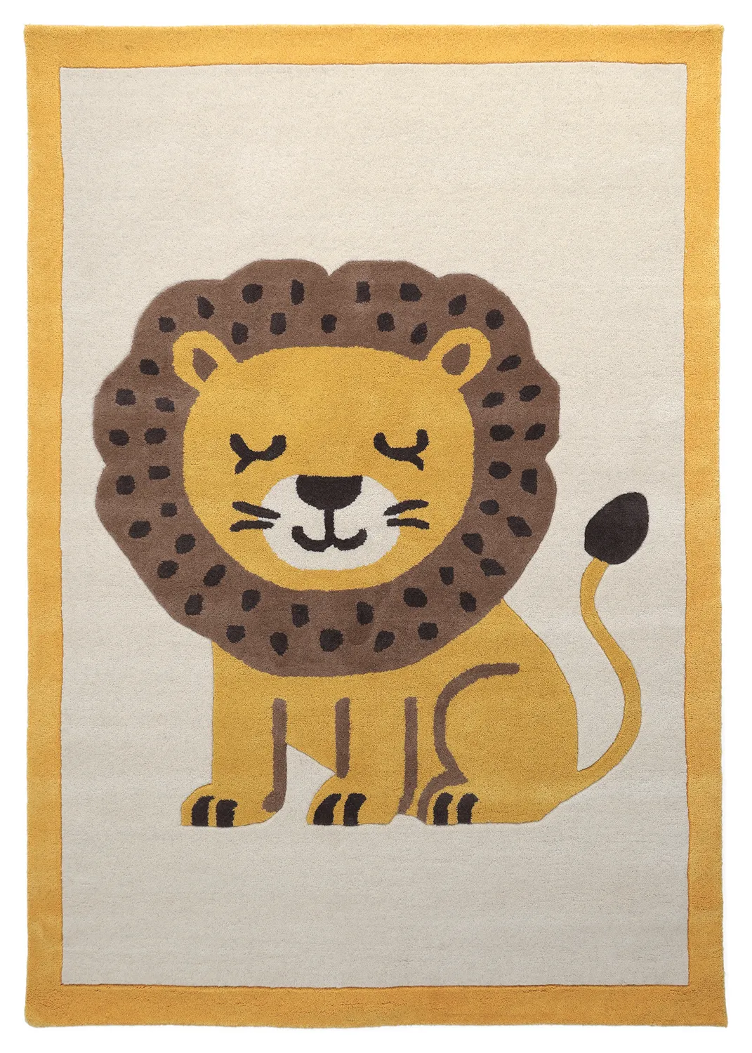 Barneteppe - Lion Hand Tufted Wool Premium (beige/multi)