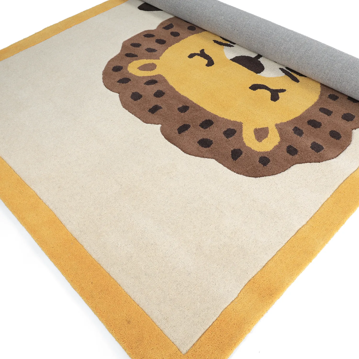 Barneteppe - Lion Hand Tufted Wool Premium (beige/multi)