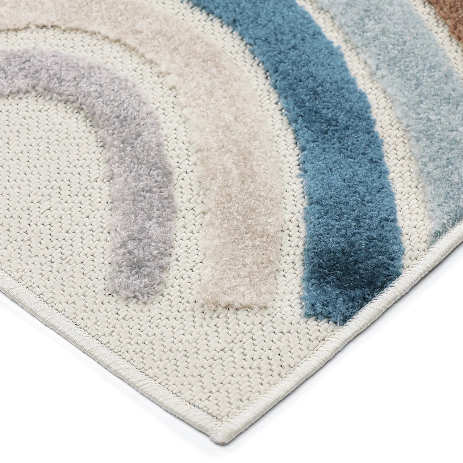Barneteppe - Rainbow Potpourri (krem/multi)