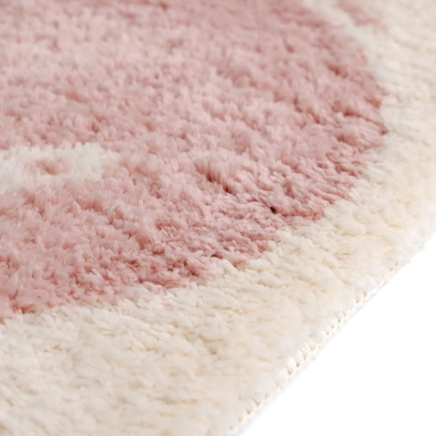 Barneteppe - Soft Dino (krem/rosa)