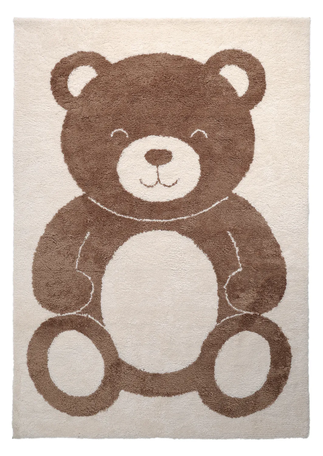 Barneteppe - Soft Teddybear (krem/brun)