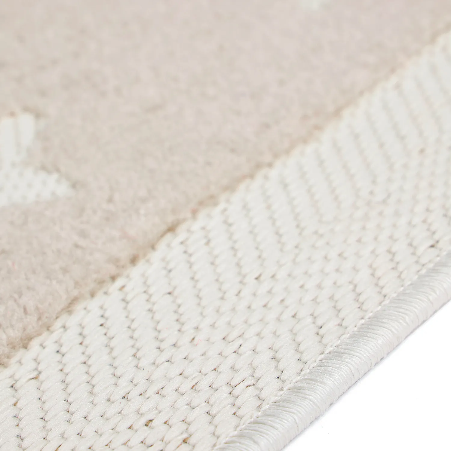 Barneteppe - Star Frame (krem/brun)