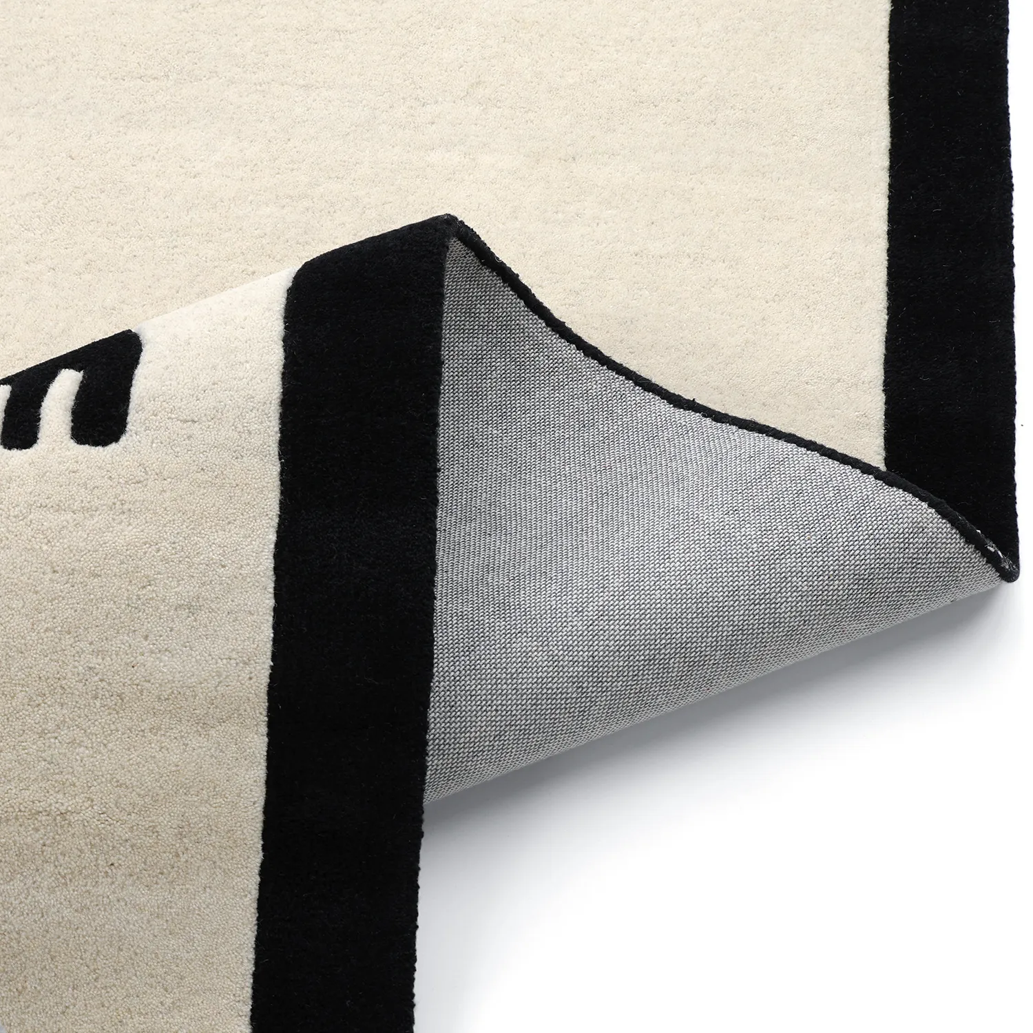 Barneteppe - Zebra Hand Tufted Wool Premium (beige/svart)