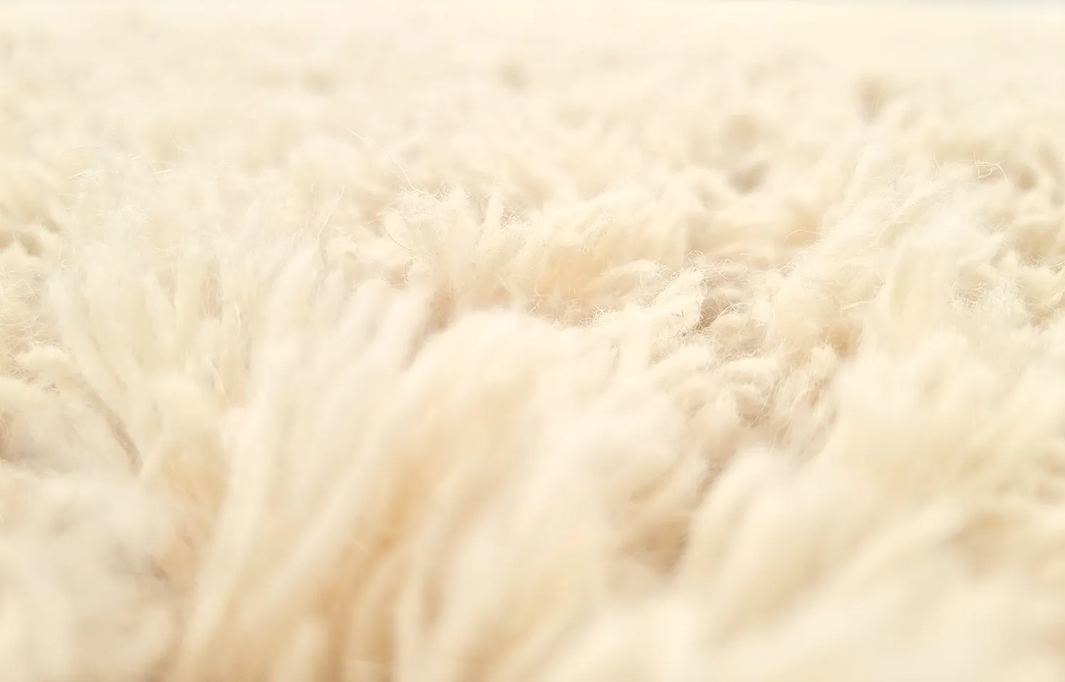 Ullteppe - Aliste Wool Shaggy (alabaster gleam)