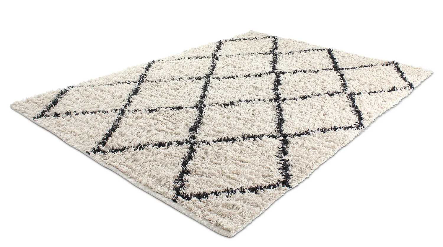 Ryetepper - Alcott Natural Cotton Shaggy (svart/hvitt)