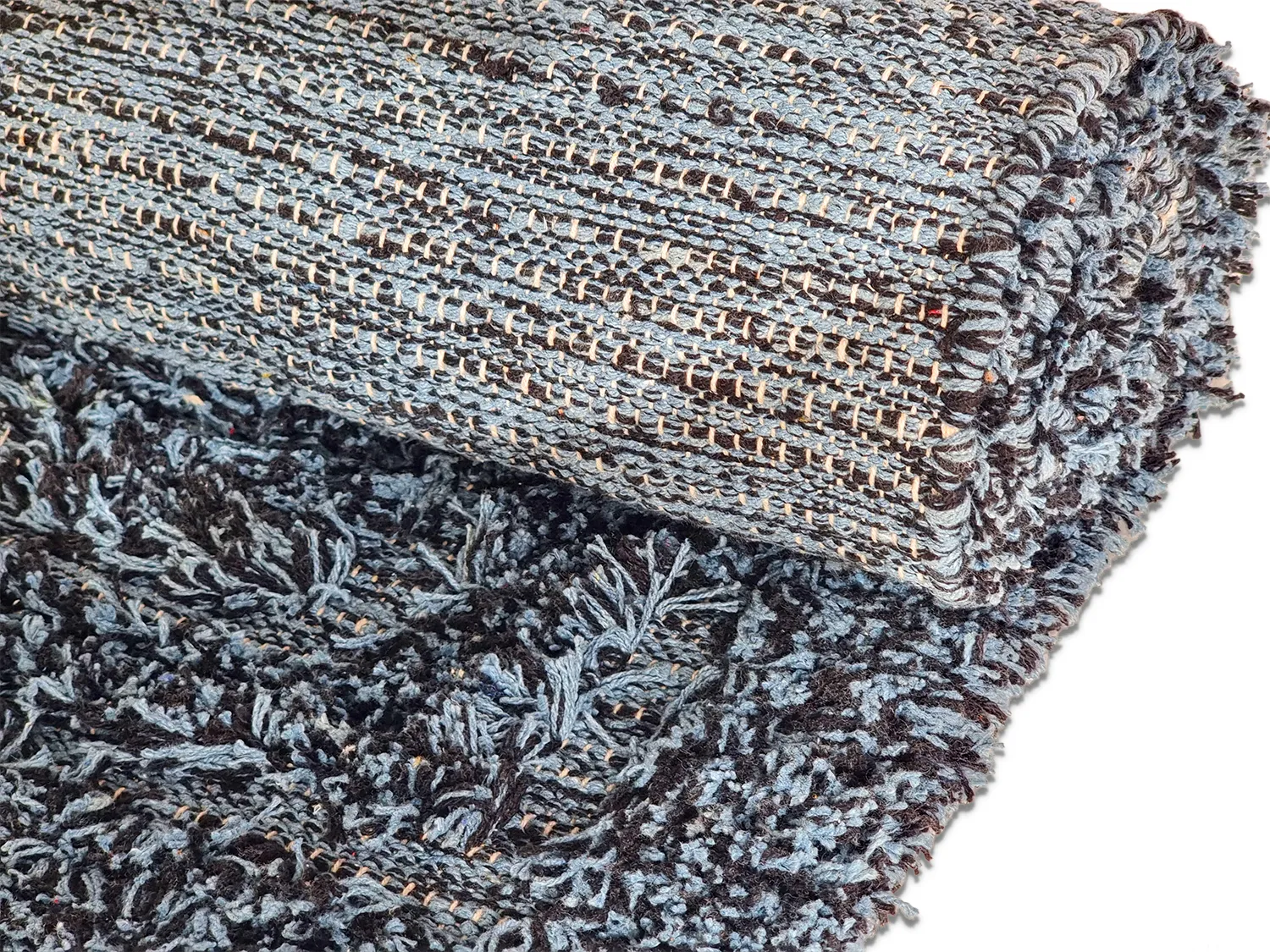 Ryetepper - Kendra Natural Cotton Shaggy (grå/svart)