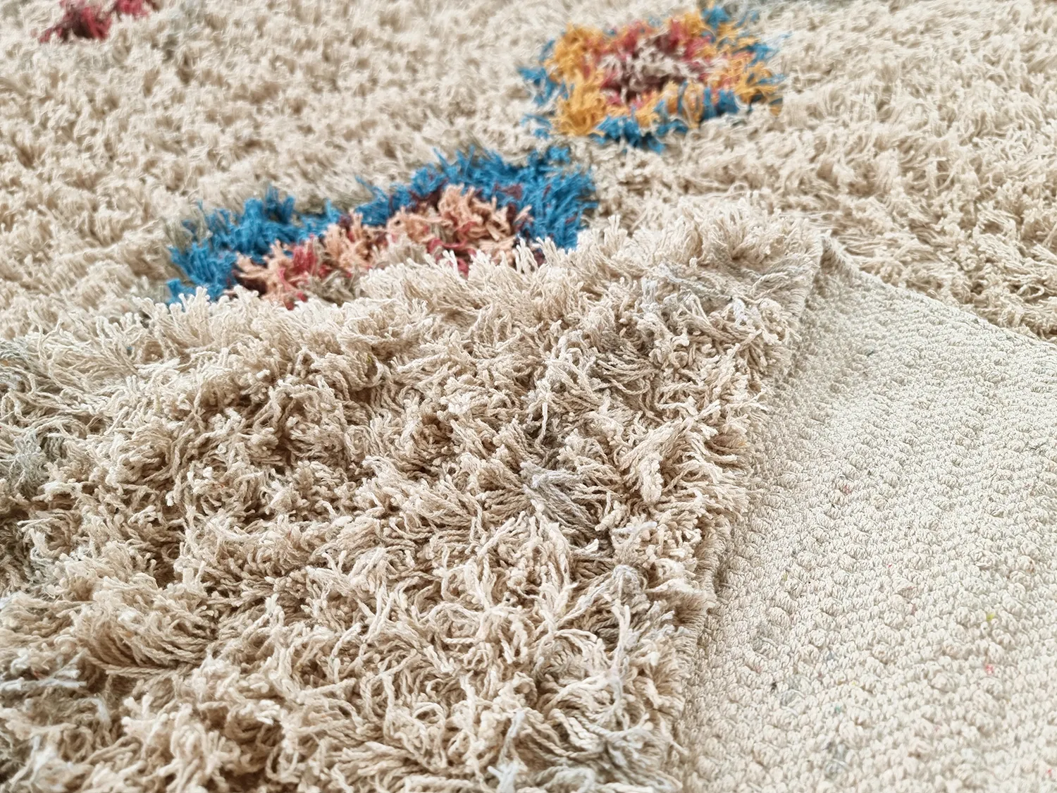 Ryetepper - Marden Natural Cotton Shaggy (beige/multi)